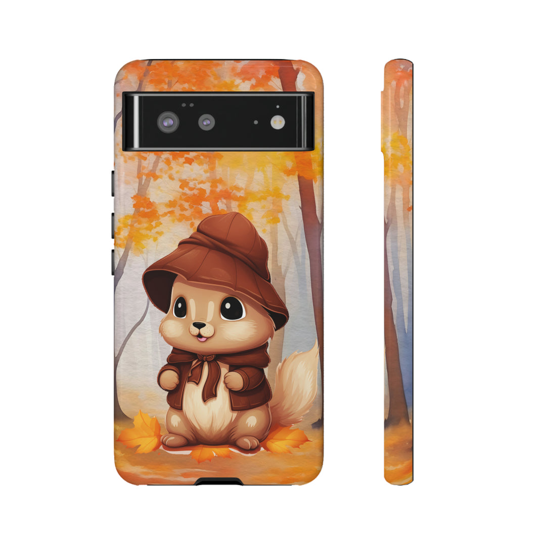 Baby Autumn Chipmunk Phone Case for iPhone, Samsung, Pixel