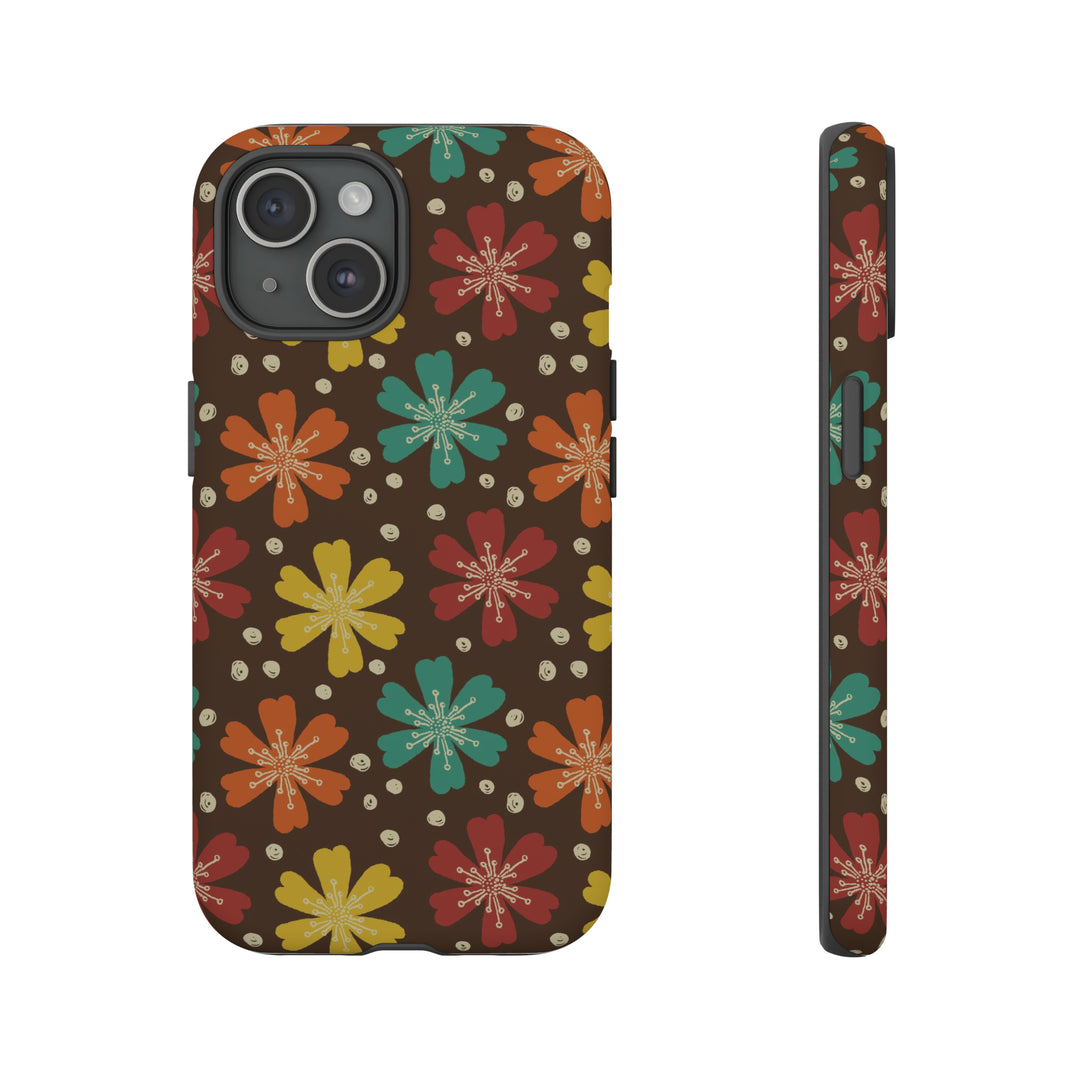 Retro Blooms in Color | Phone Case for iPhone/Galaxy/Pixel