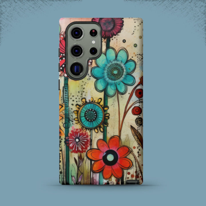 Bold Grunge Wildflowers Phone Case