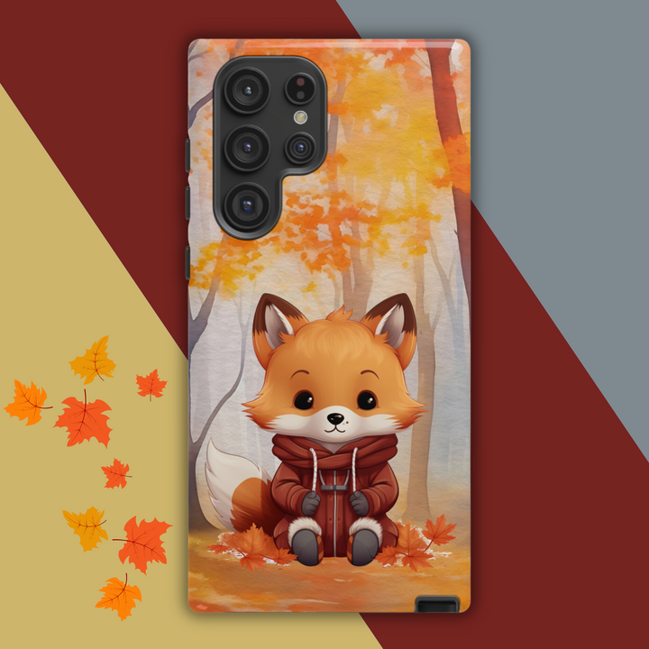 Baby Forest Fox Ready for Autumn - Samsung & iPhone Phone Case