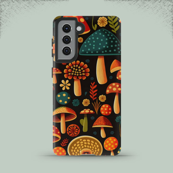 Dark Whimsy Mushroom Field Phone Case