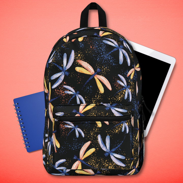 Midnight Dream Dragonflies | Lightweight Printed Backpack