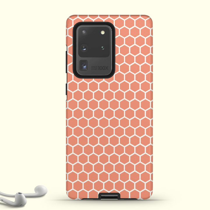 Orange Honeycomb | Phone Case for iPhone/Galaxy/Pixel