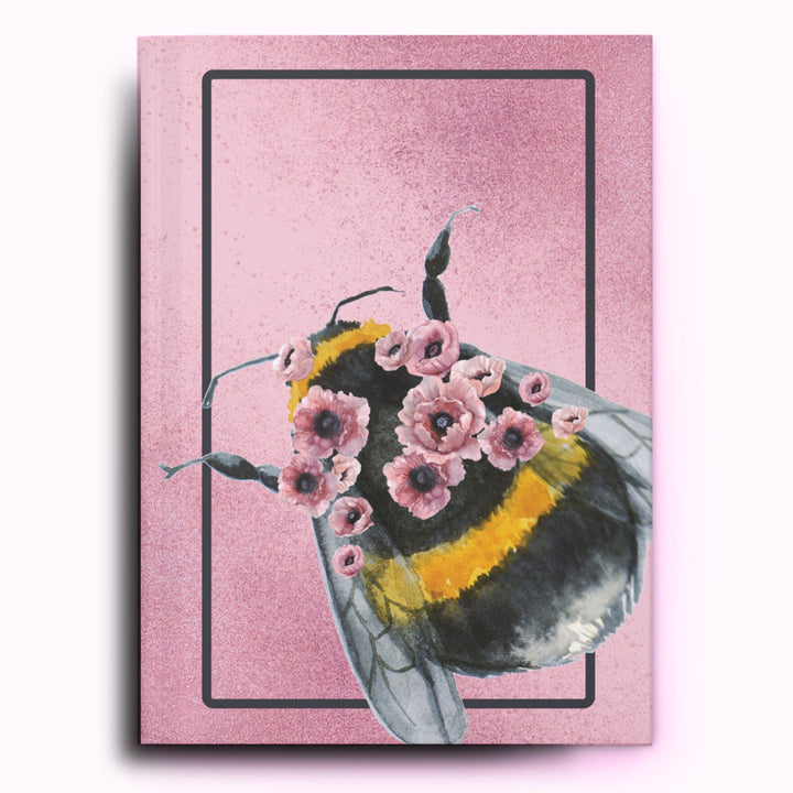 Pretty Round Bee Visitor Hardcover Journal