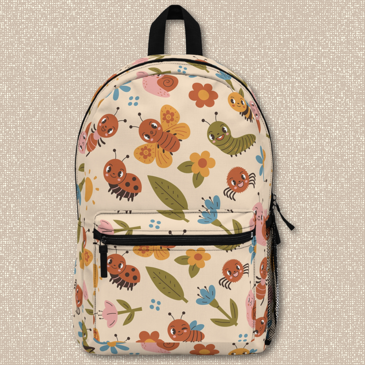 Quirky Buggy Bliss | Lightweight Printed Backpack