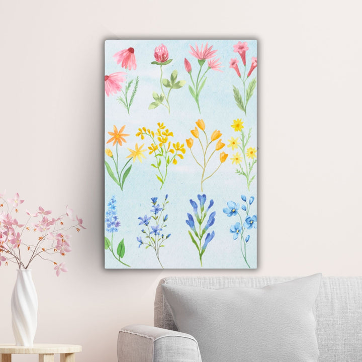 What Color Is Your Wild? Wildflower Canvas Artwork