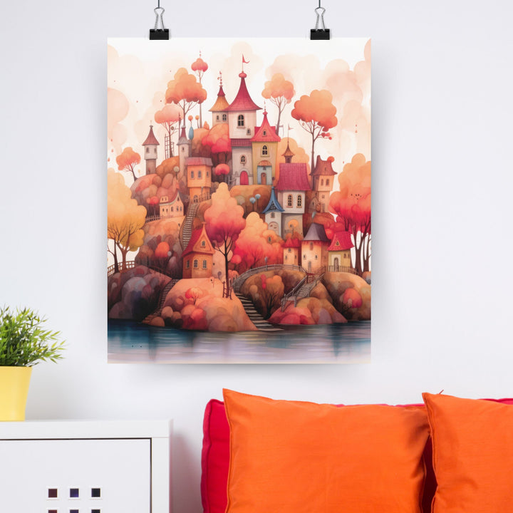 Castle Island Whimsical Poster Art