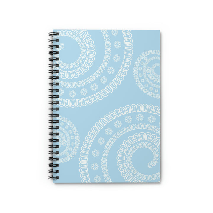 Blue Swirls Spiral Notebook Idylissa