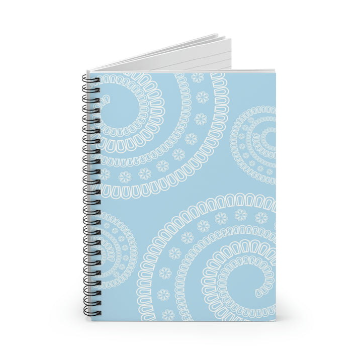 Blue Swirls Spiral Notebook Idylissa