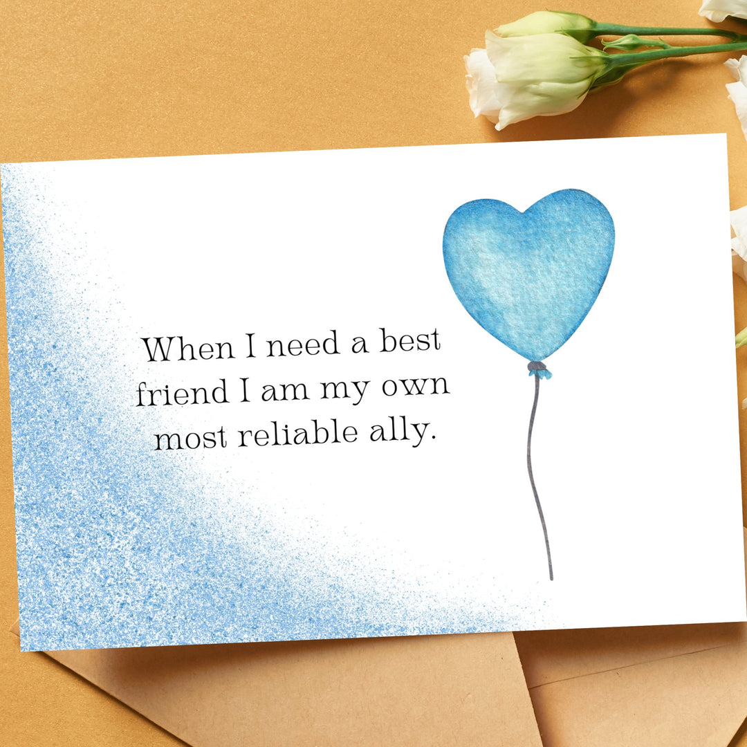 My Own Best Friend Affirmation Card Idylissa