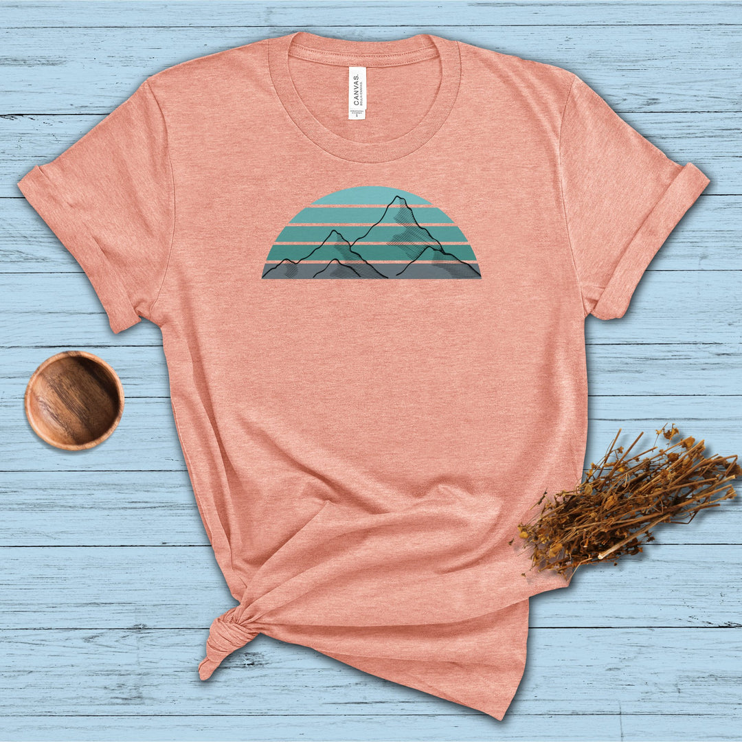 Mountain Blues Minimalist Graphic Tshirt Idylissa