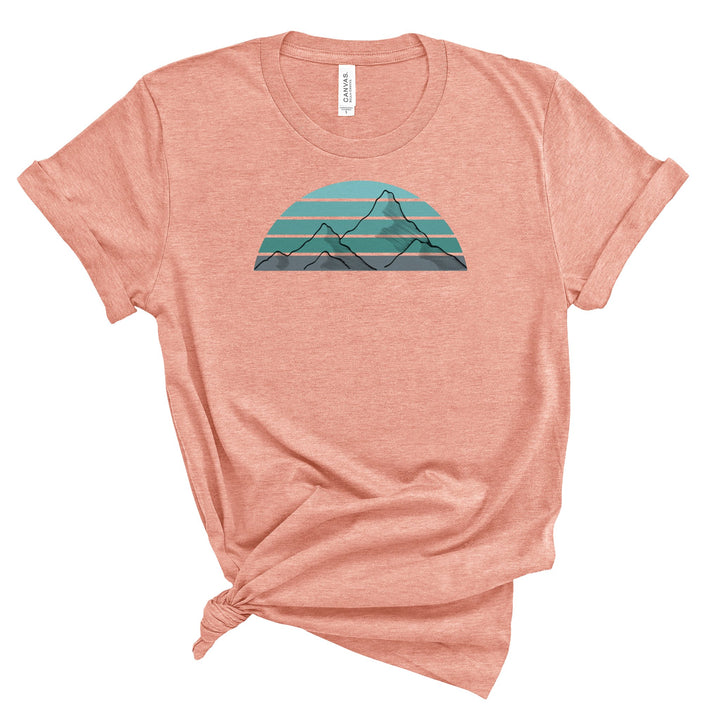 Mountain Blues Minimalist Graphic Tshirt Idylissa