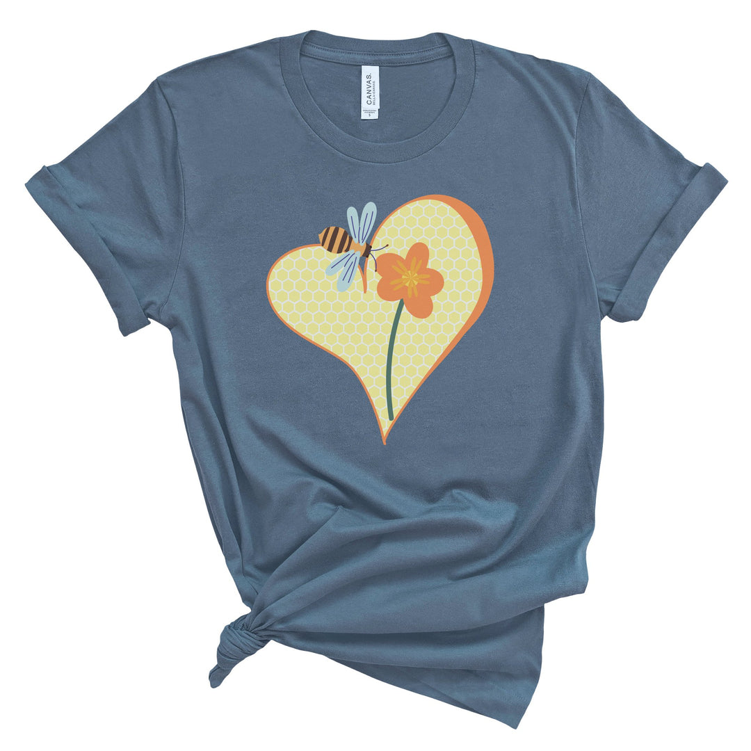 Flower Love Bee Graphic Tshirt Idylissa