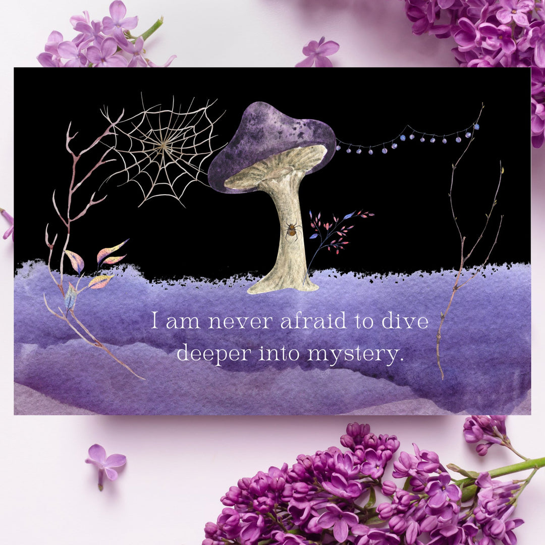 Deeper Into Mystery Affirmation Card Idylissa