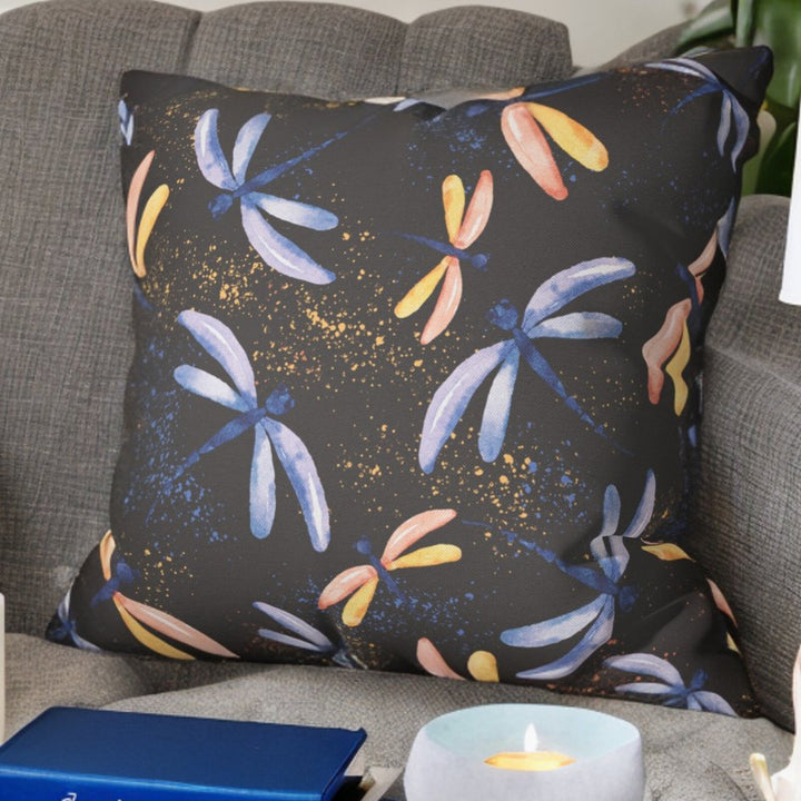 Dragonfly Throw Pillow - Fly Away In The Twinkle Of Night