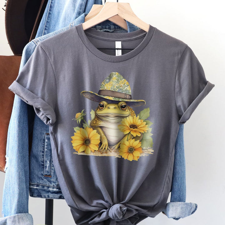 Frog Plopped in the Sunflowers Classic Tee - Choose Your Color