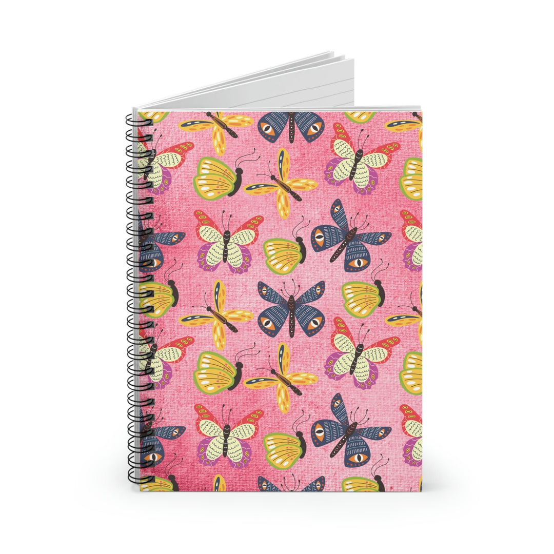 Butterfly Cotton Candy Daydream - 8"x6" Spiral Notebook Idylissa