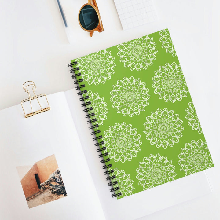 Green Burst Spiral Notebook Idylissa